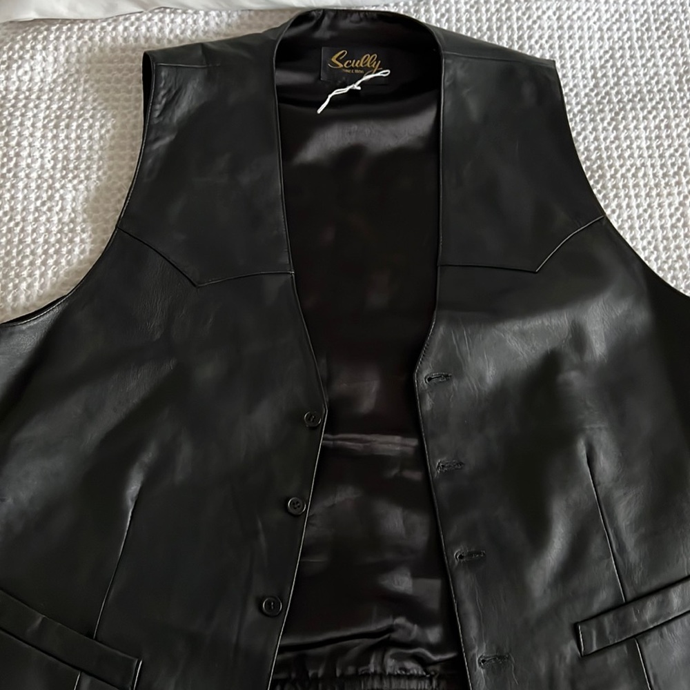 Vintage leather vest. Never worn
